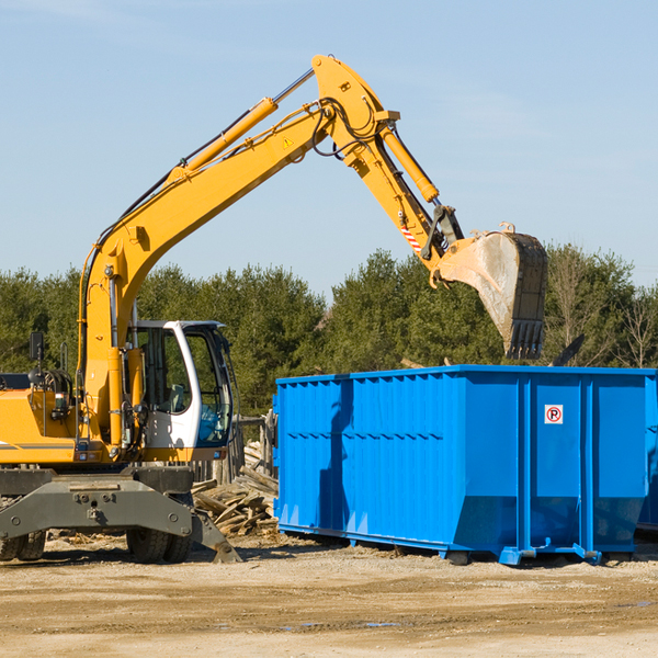 what are the rental fees for a residential dumpster in Mesa CA